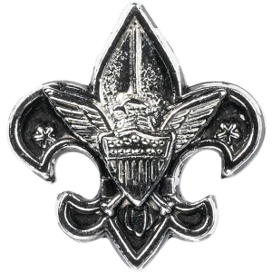 BSA Fleur-de-lis Silvertone Pin