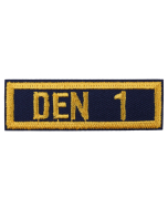 Den Numeral 1, Den Numeral Patch for Cub Scout