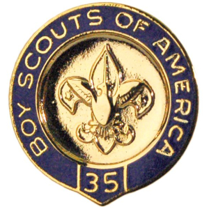 BSA Veteran Scouter Pin - 35 Years